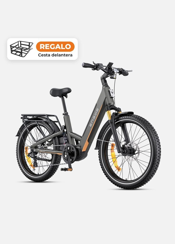 ENGWE E26 3.0 Pro – Bicicleta eléctrica eSUV con motor central 100 Nm y suspensión total color Gris