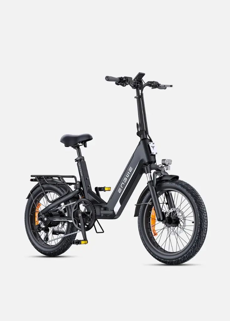 ENGWE L20 3.0 Boost – Bicicleta eléctrica plegable cuadro bajo con suspensión total 135 km color Negro