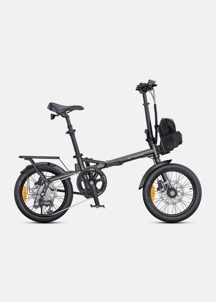 ENGWE Zip – Bicicleta eléctrica plegable ultraligera 19 kg ruedas 16" para ciudad color Gris